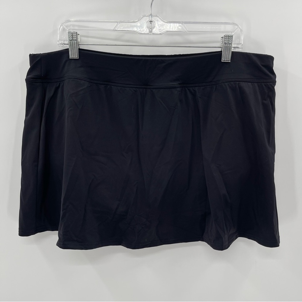 Land’s End Black Tummy Control Swim Skirt Size 20 - Picture 5 of 7